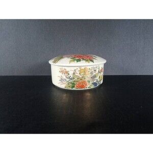Andrea Sadek Painted Procelain Trinket Box